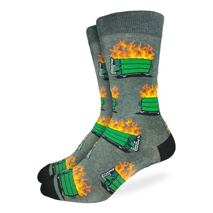 Men’s Dumpster Fire Socks
