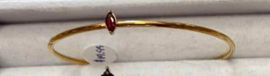 Gold Birth Gem Bracelet
