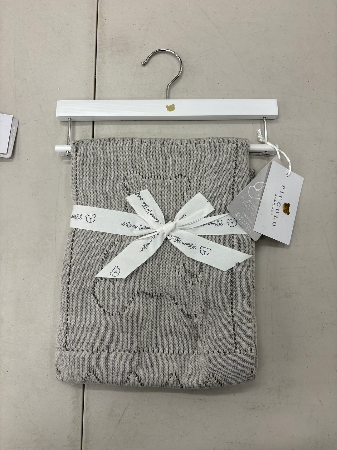 Sweater Knit 30x40” Bear Blanket