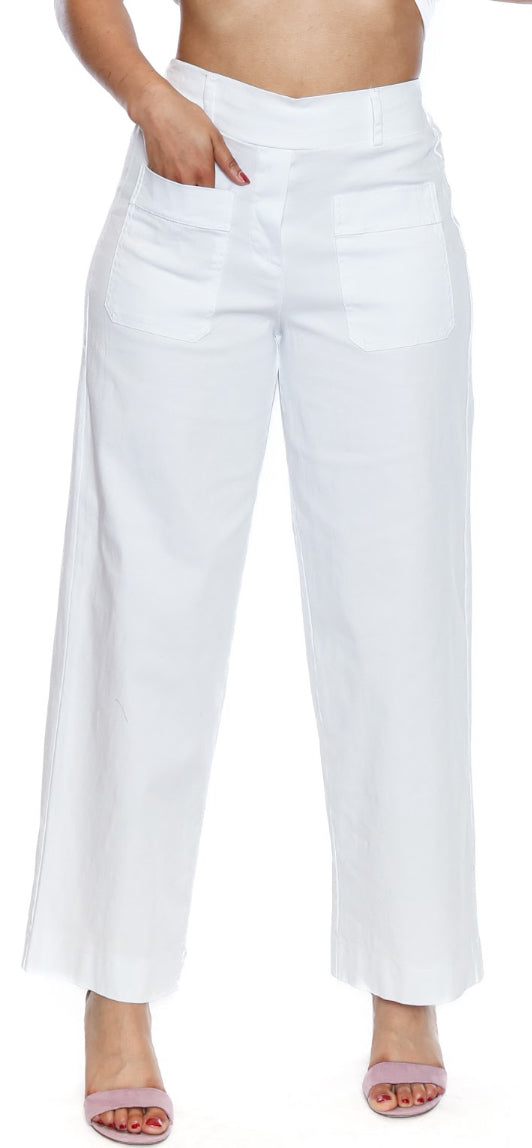 Wide Leg Pull On Pant