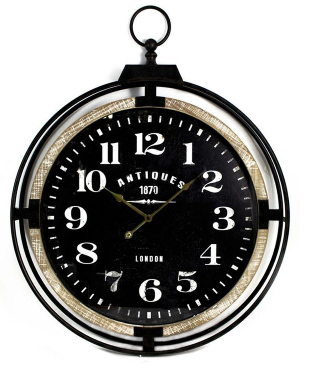 Black/Brown Dial Fob Style Clock