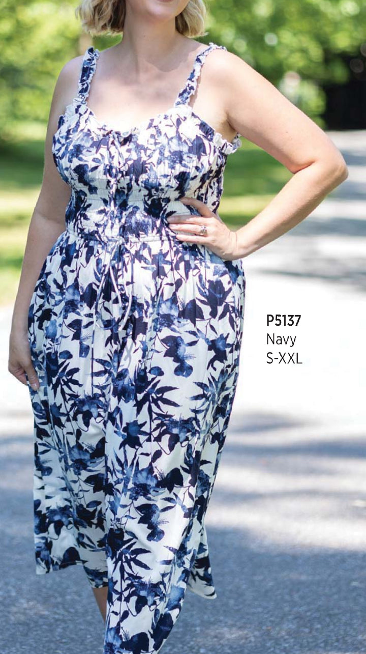 Sleeveless Patterned Dress