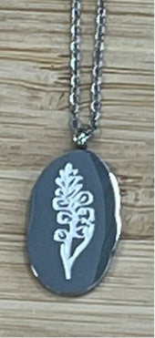 Silver Birth Flower Necklace