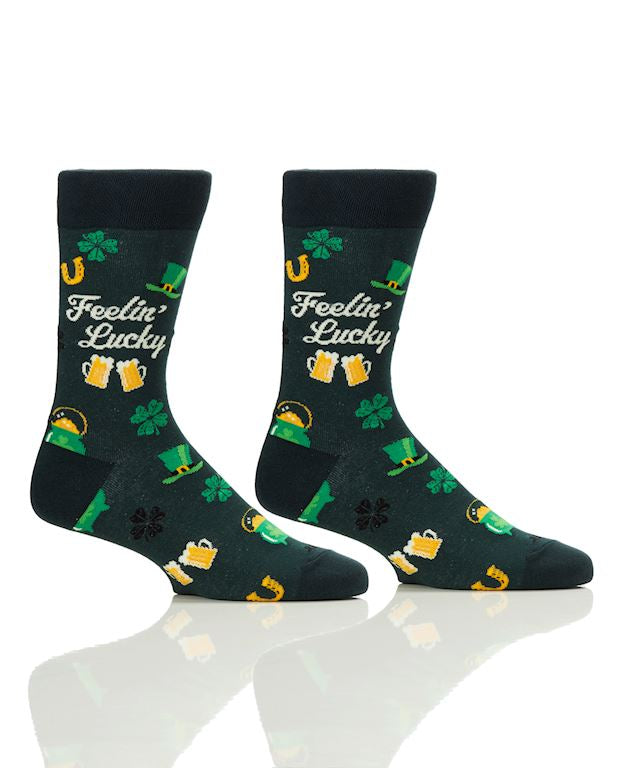 Feeling Lucky Mens Crew Socks