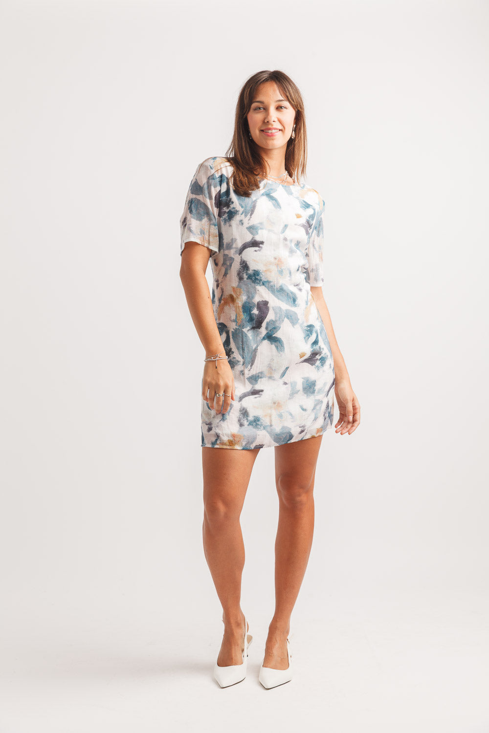 Floral Short Sleeve Dress