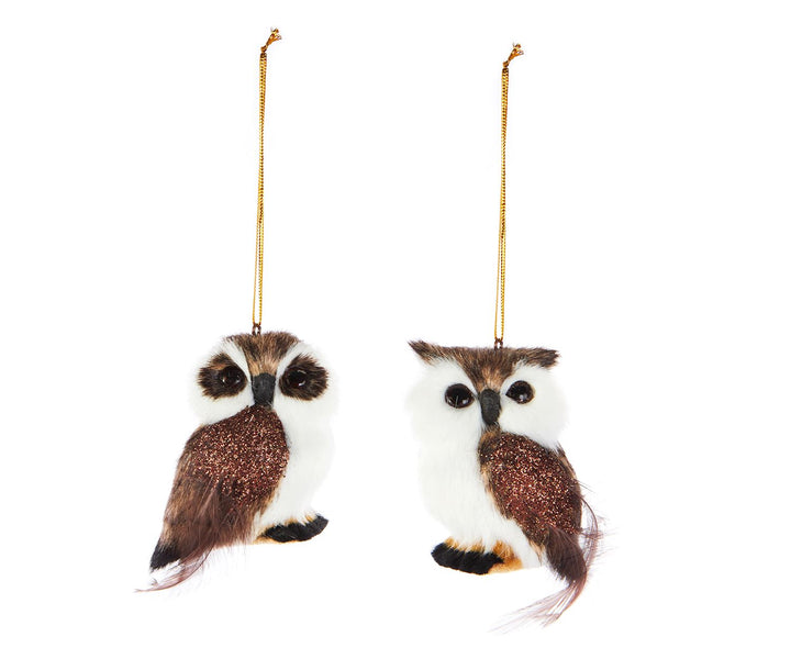 Furry Owl Ornament