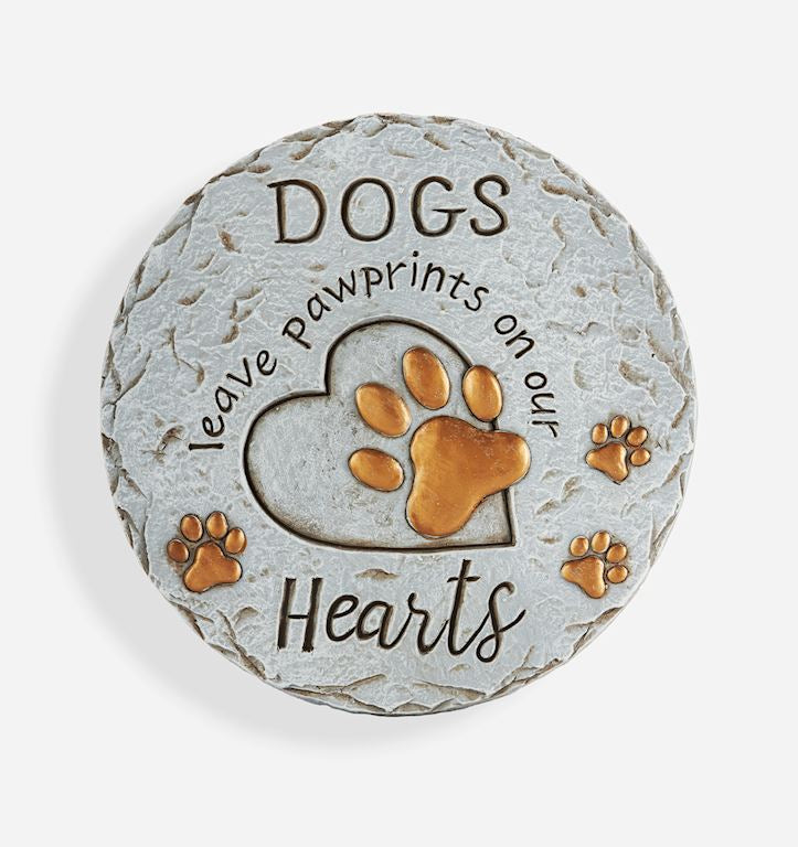 Love Dog Cement Stepping Stone