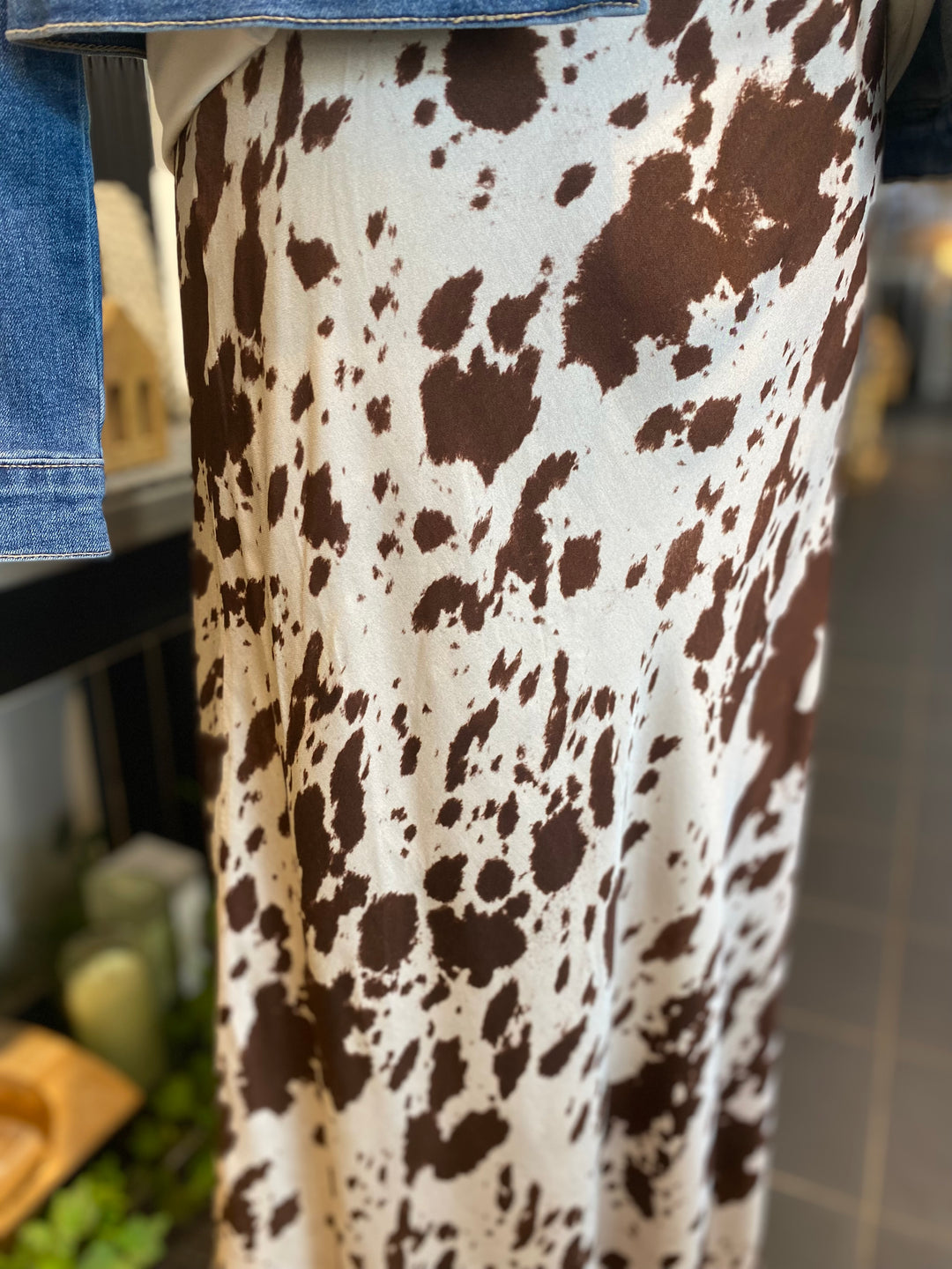 Cow Print Skirt
