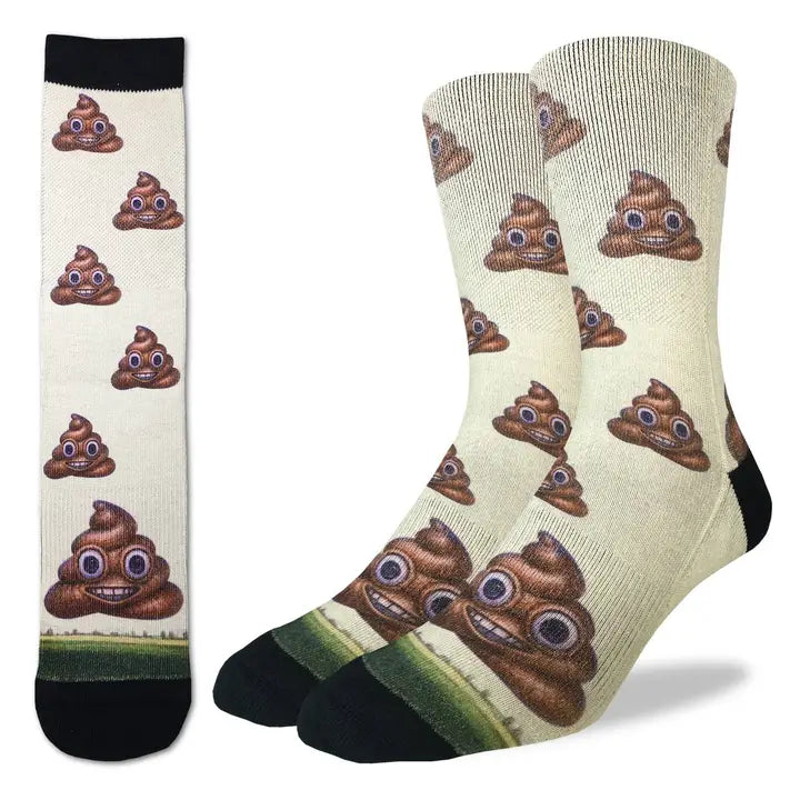 Men’s Piles Of Poop Socks