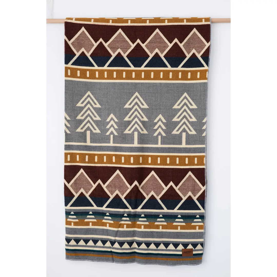 65”X68” (Aurora highlands) Tree Line Throw Blanket