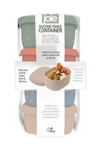 4pc Silicone Snack Containers
