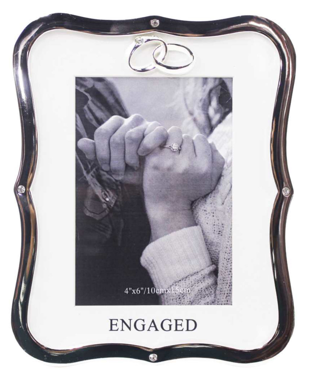 4x6” Silver Engaged Frame