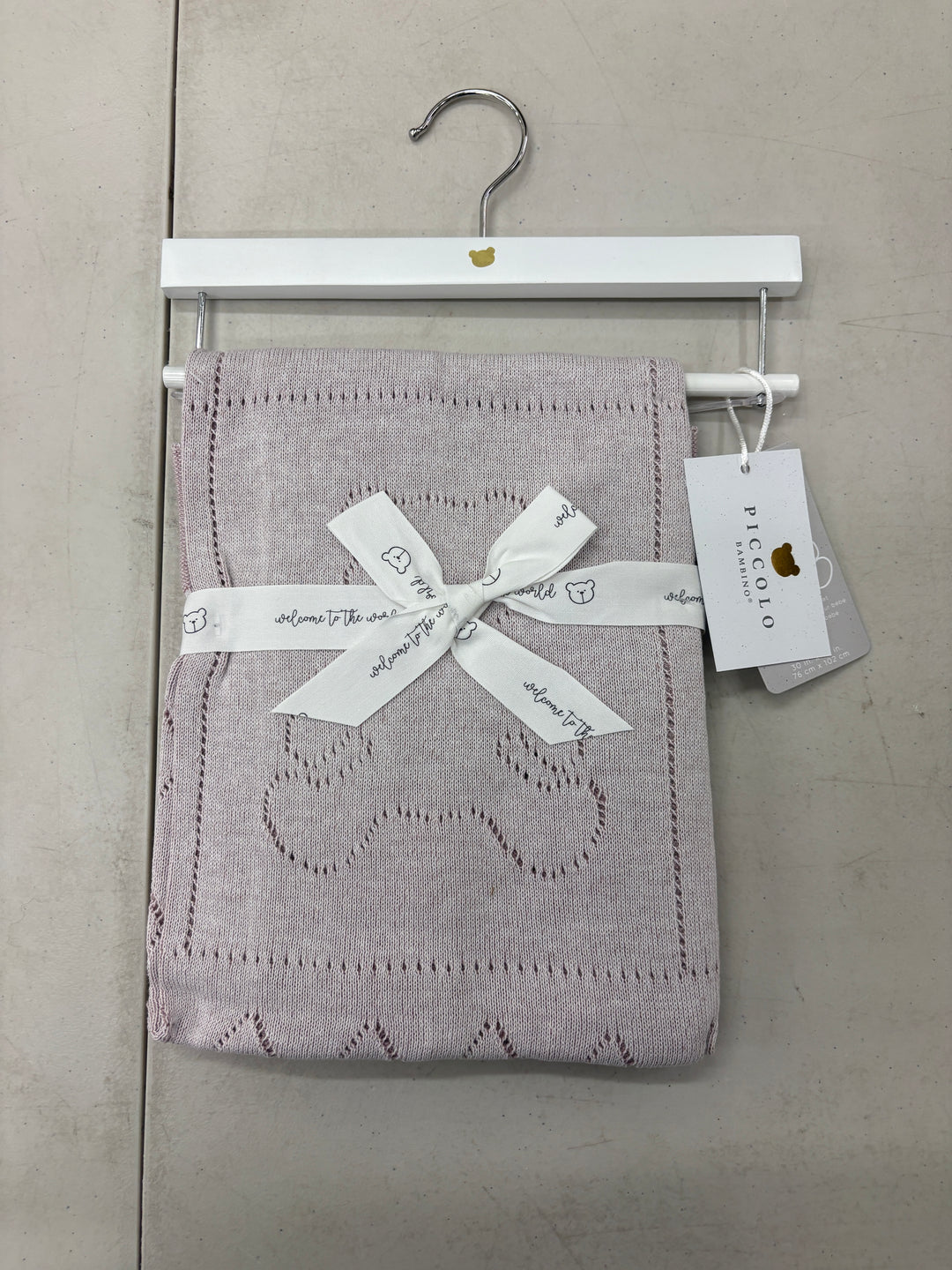 Sweater Knit 30x40” Bear Blanket