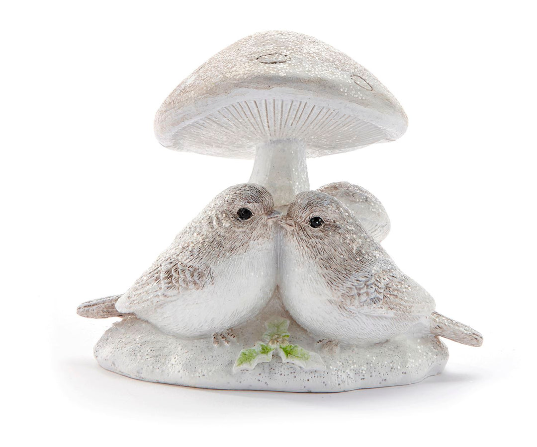 Bird Couple W/Mushroom