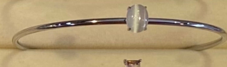 Silver Birth Gem Bracelet