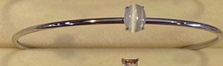 Silver Birth Gem Bracelet