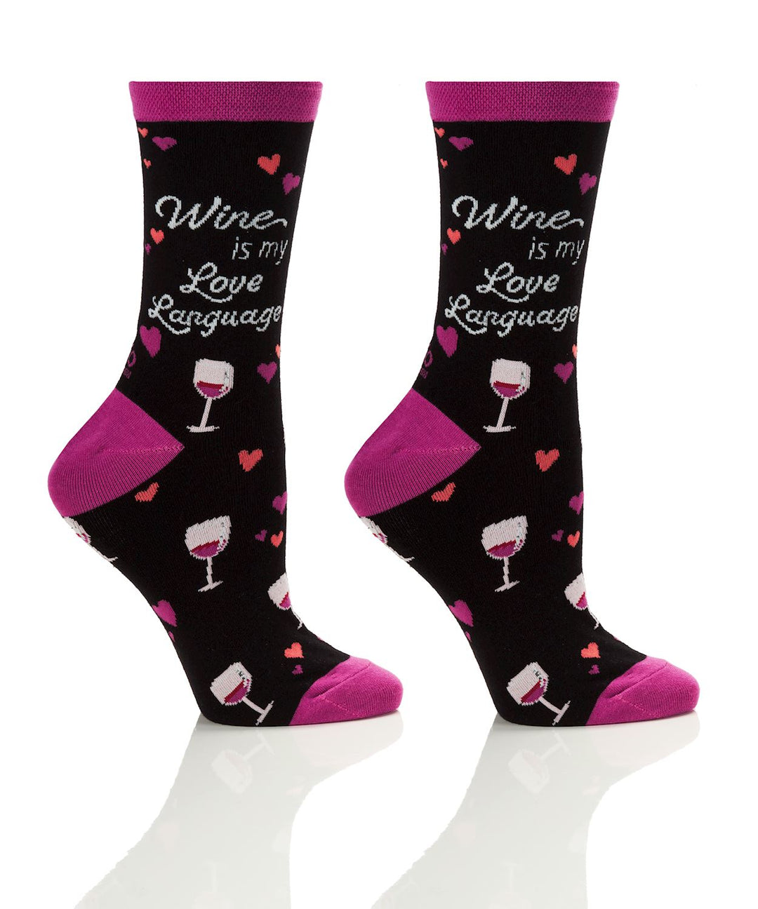 Wine Love Language Crew Socks