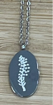 Silver Birth Flower Necklace