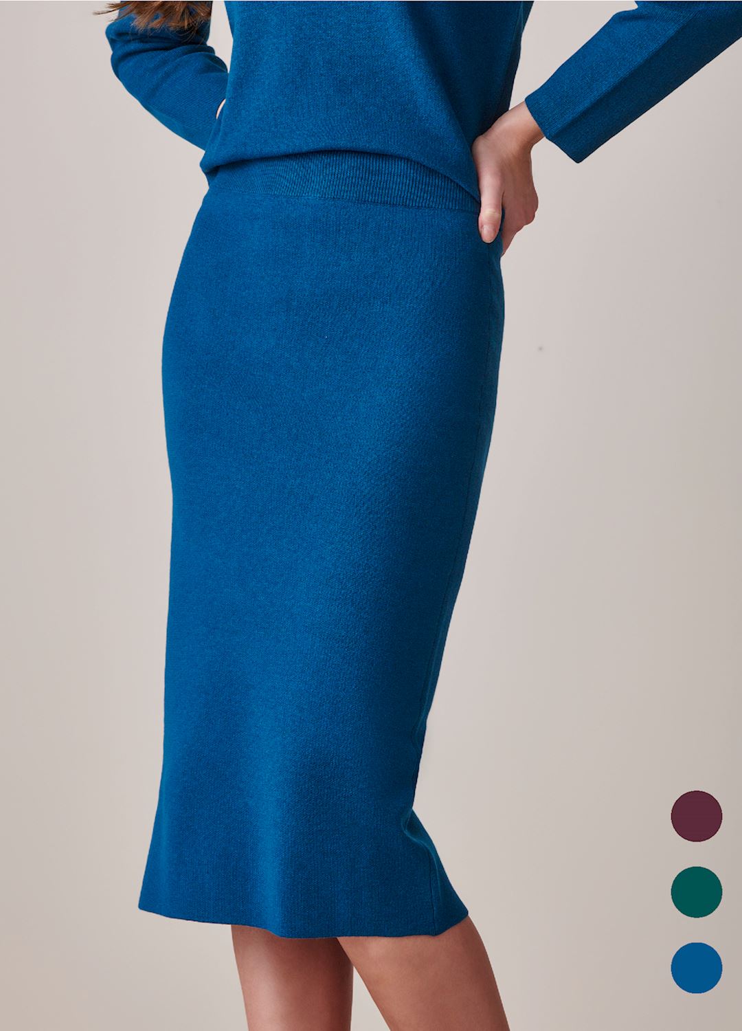 Classic Knit Long Skirt