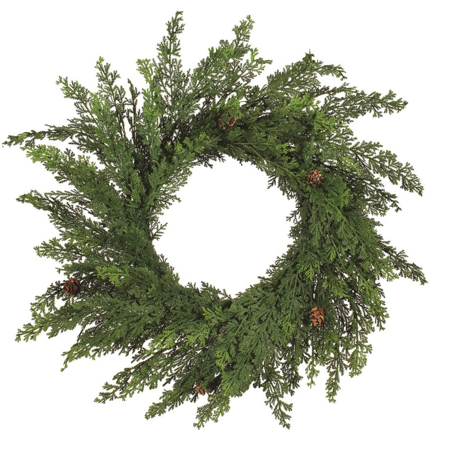 Cypress & Pinecone Wreath