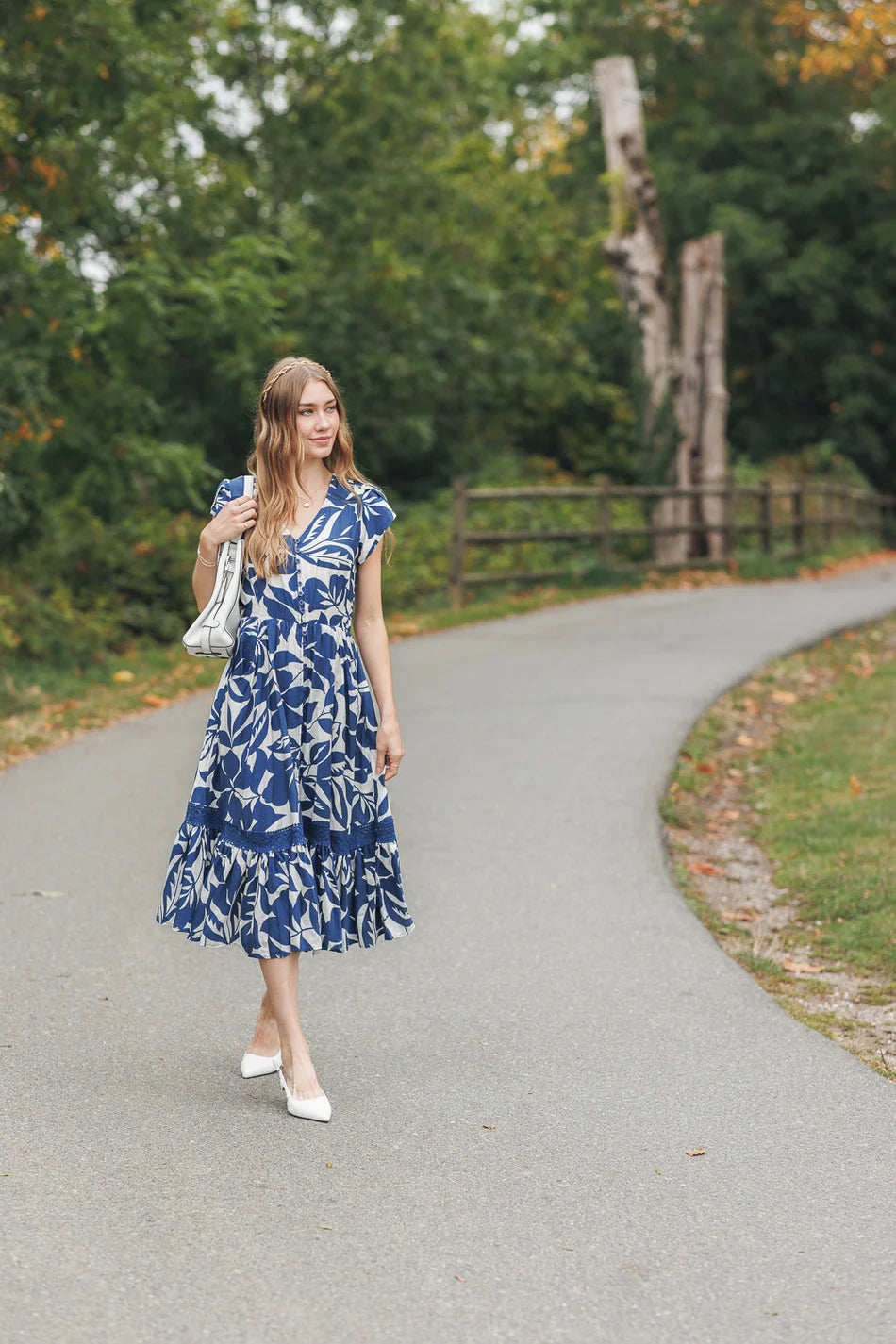 Short Sleeve Floral Dress
