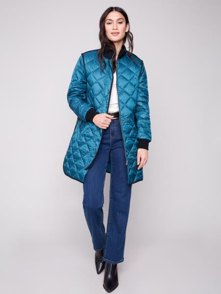 Long Quilted Puffer Jacket
