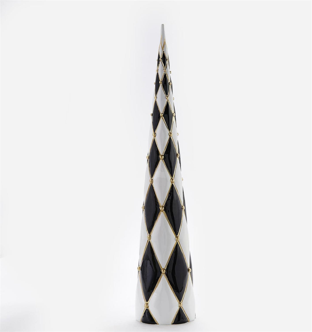 Black/White Christmas Cone
