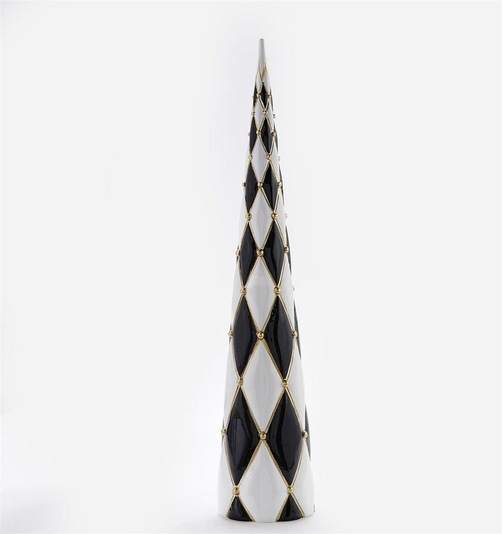 Black/White Christmas Cone