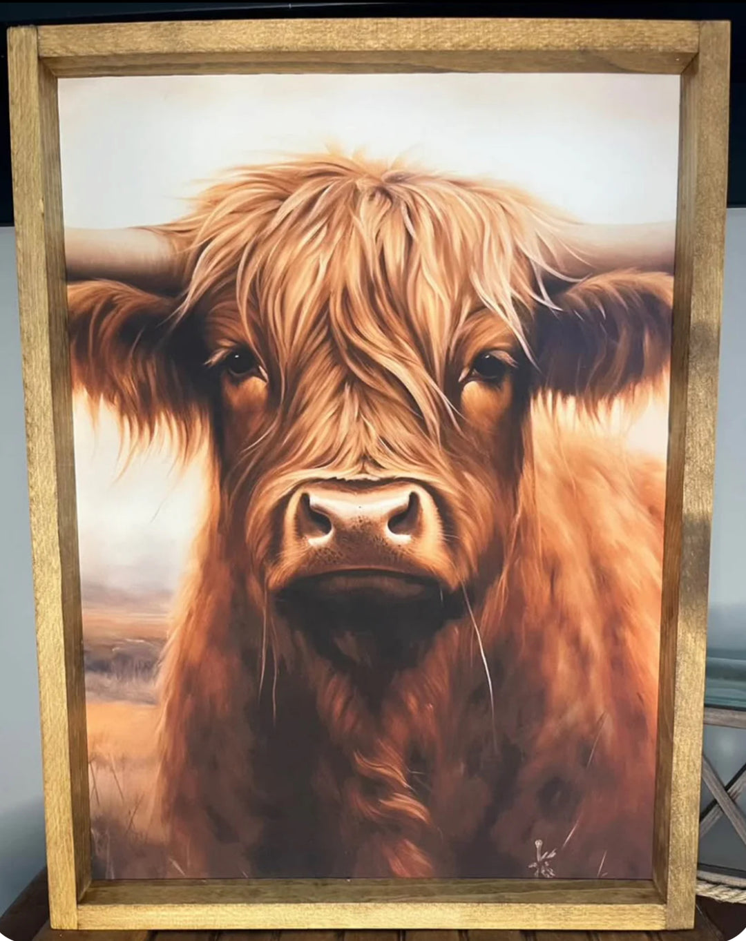 Highland Cow Farmhouse Sign