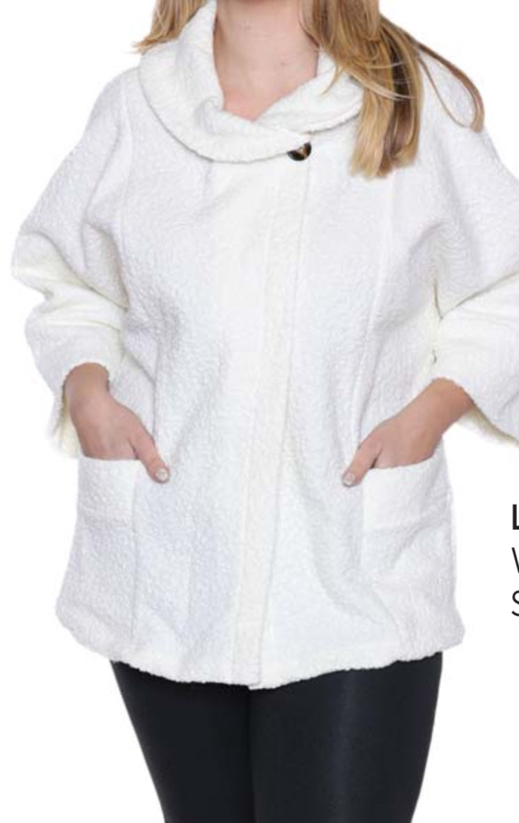 White Poncho Jacket