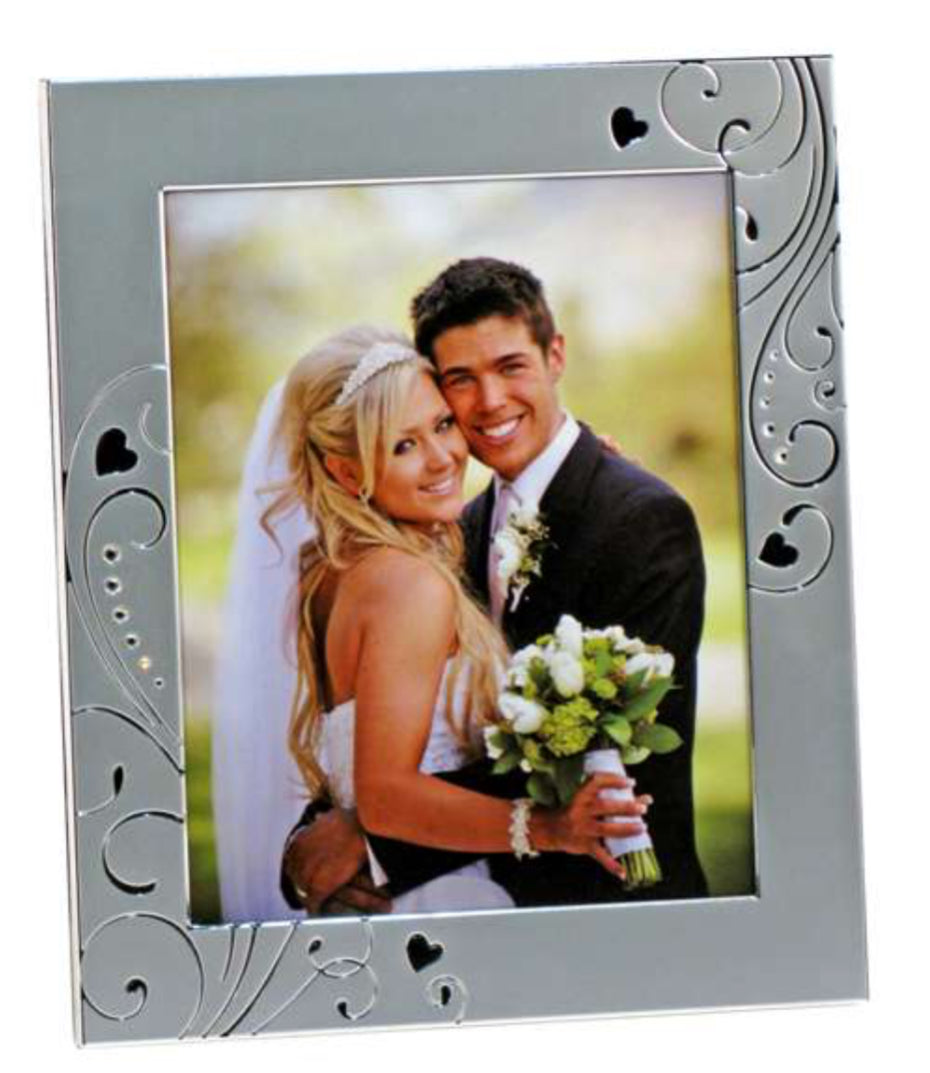Silver Two Tone Wedding Frame