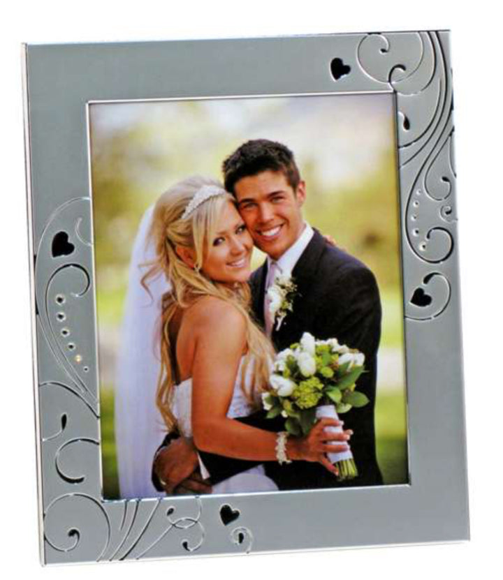 Silver Two Tone Wedding Frame