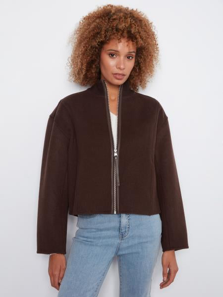 Wool Bomber Jacket W/Zipper