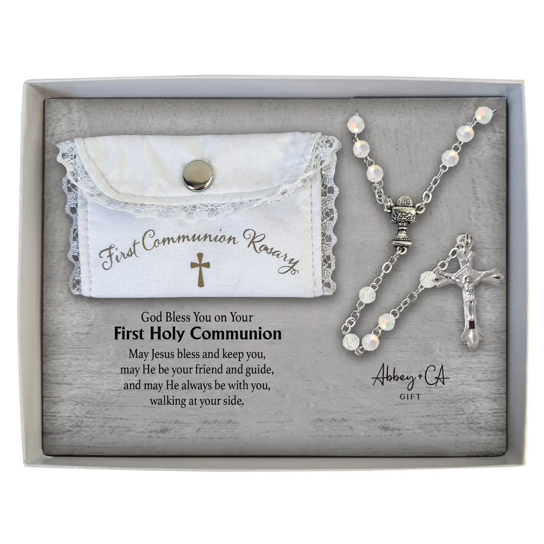 1st Communion Rosary & Bag Set