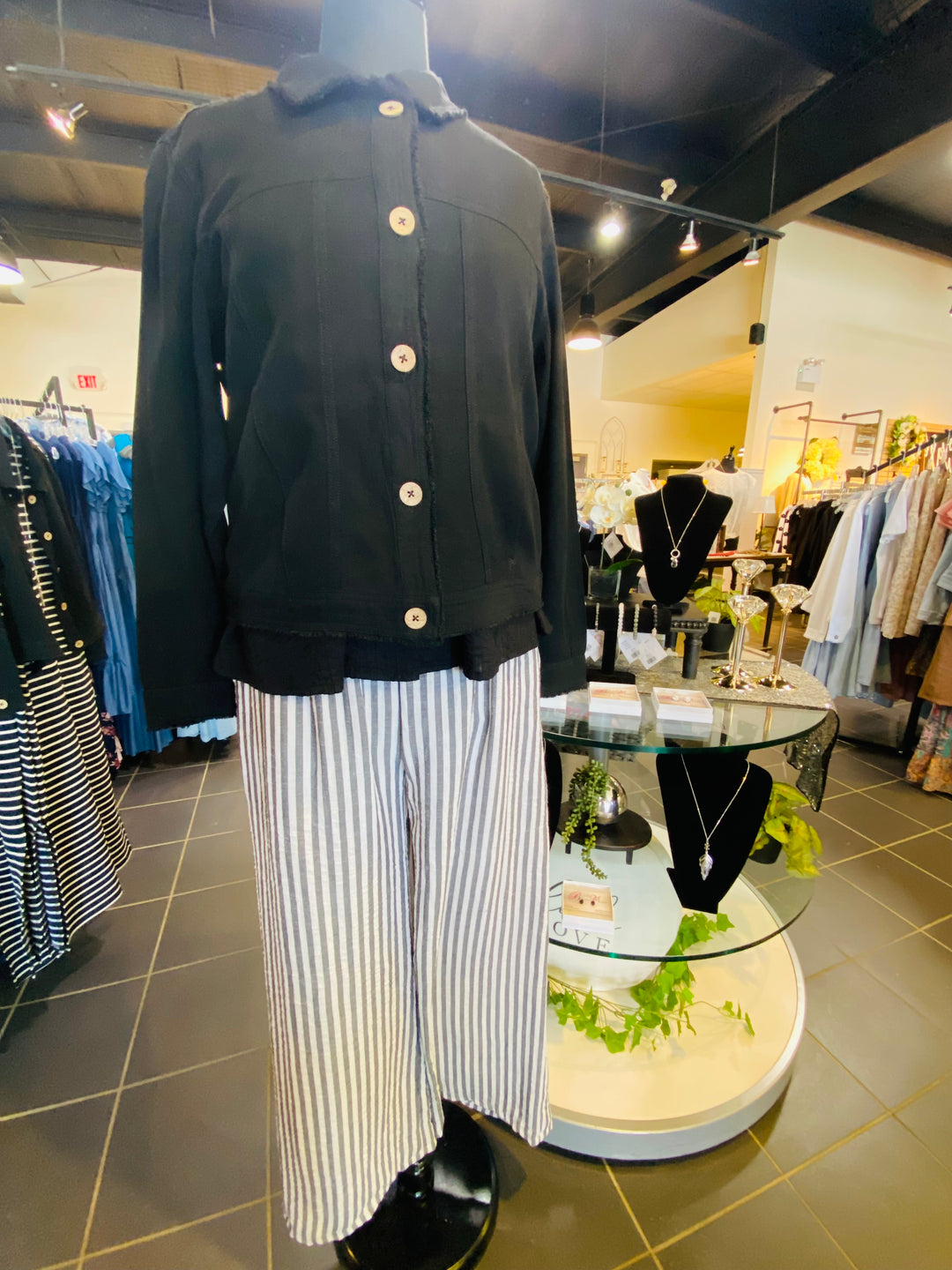 Striped Relaxed Drawstring Pant