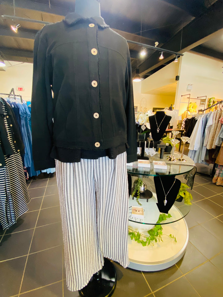 Striped Relaxed Drawstring Pant