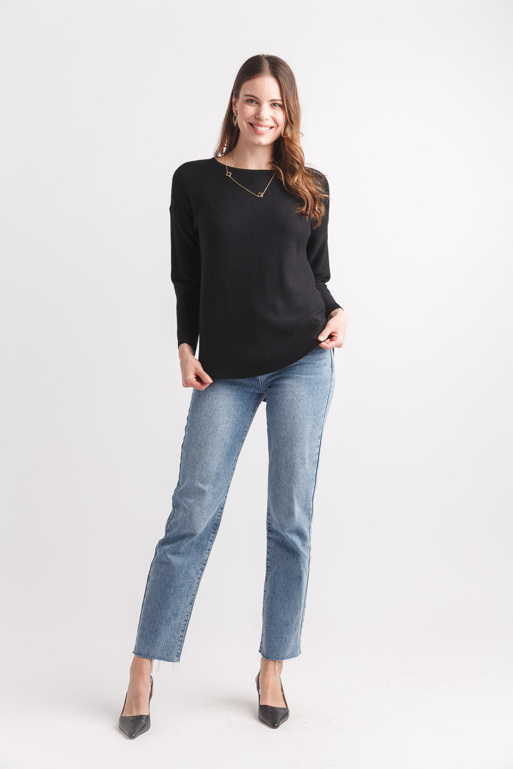 Shirt Hem Sweater