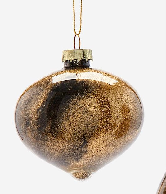 Marbled Gold Ornament