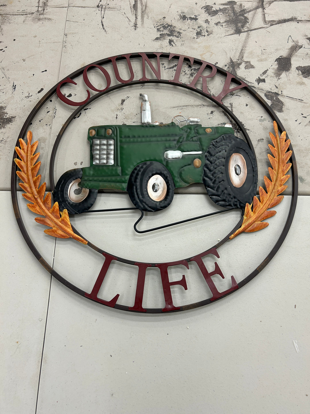 Country Life Tractor Sign