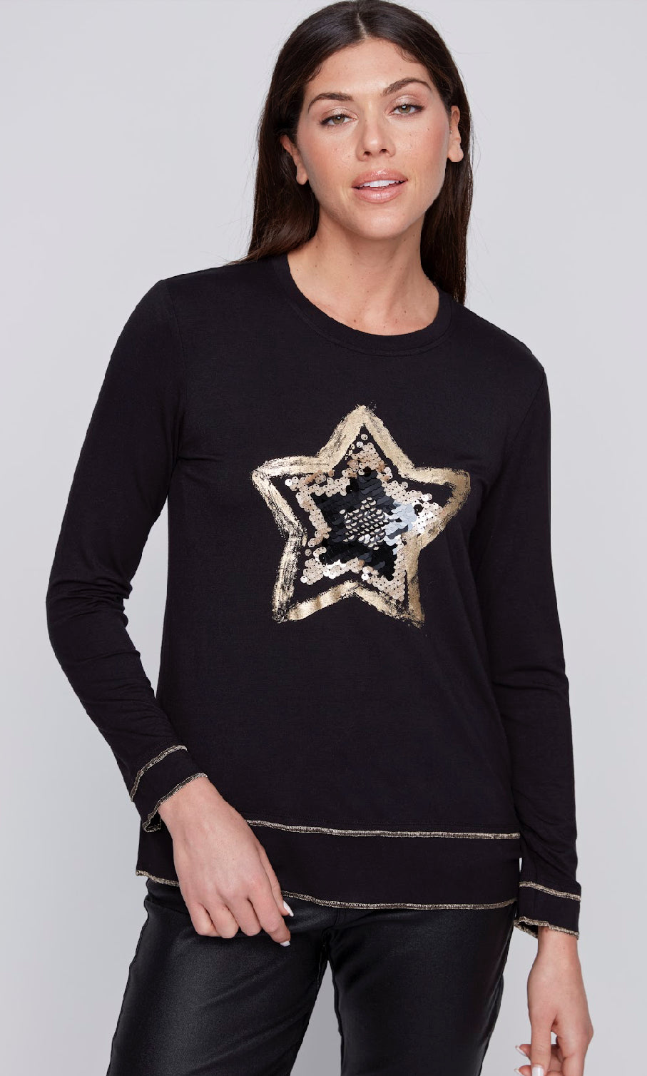 Long Sleeve Star Sparkle Top