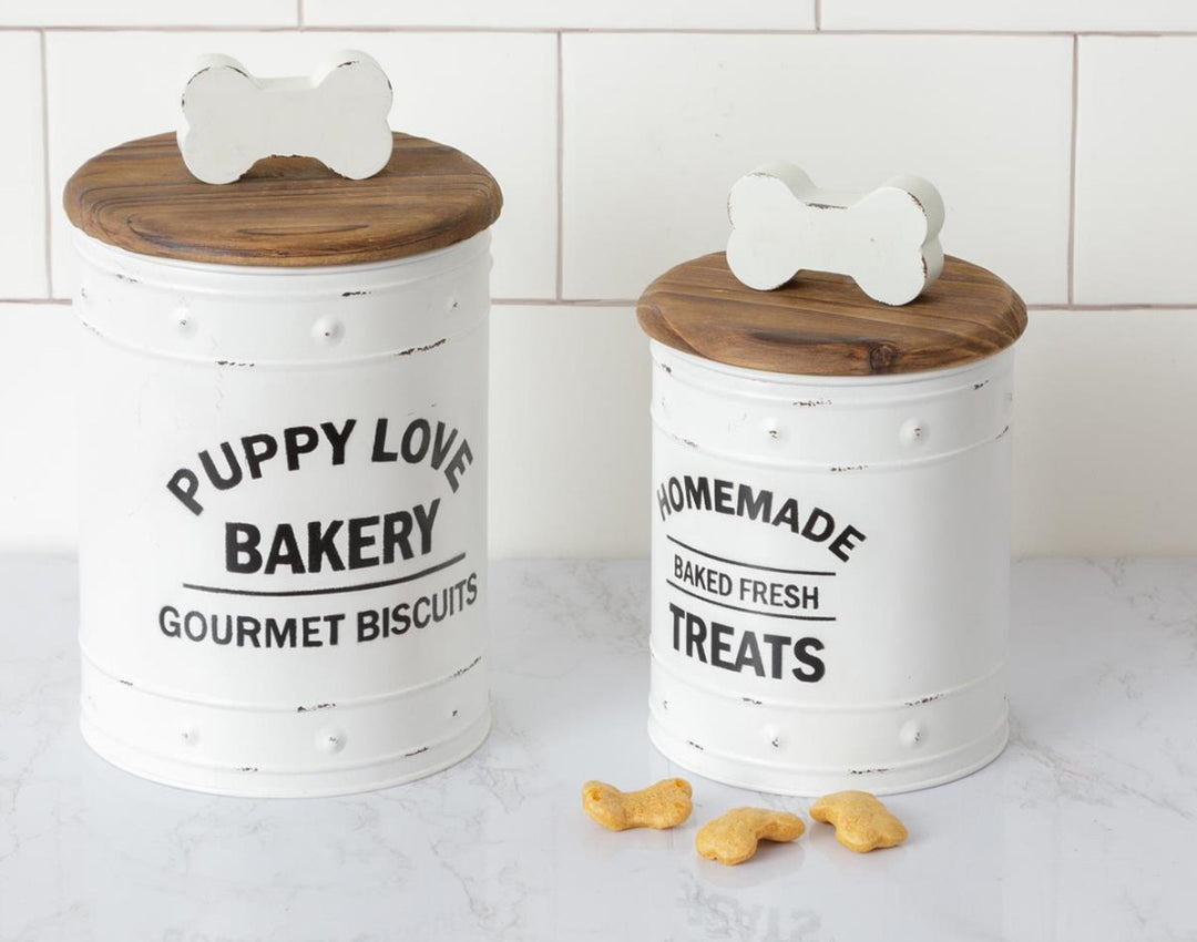 Puppy Love Biscuit Canister