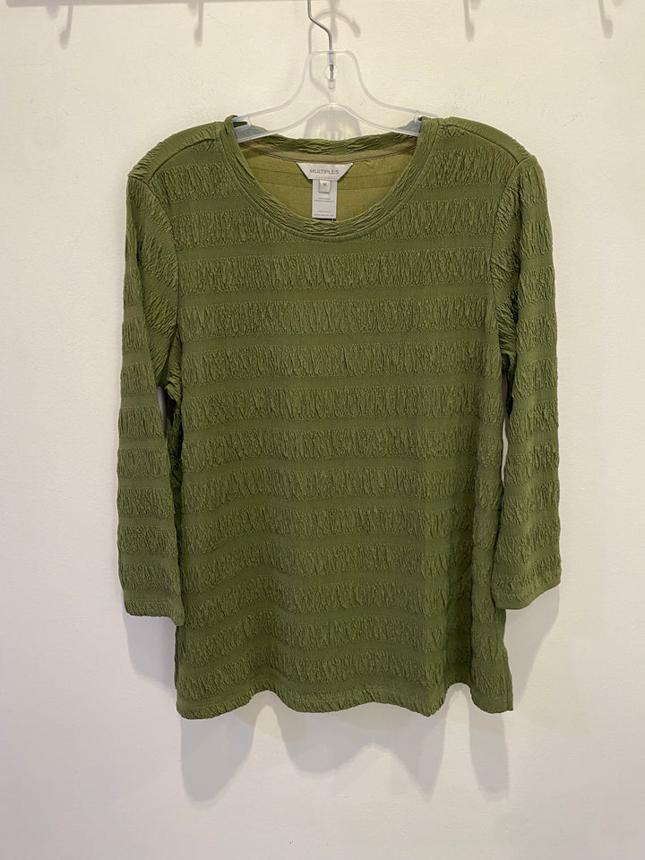 3/4 Sleeve Scoop Neck Knit Top