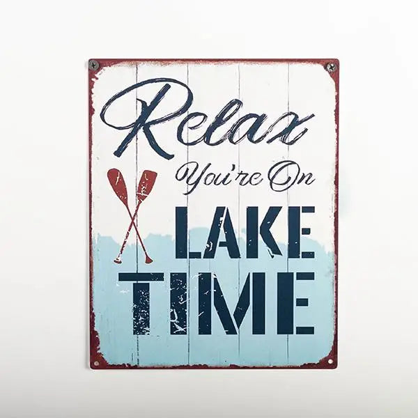 Lake Time Wall Plaque