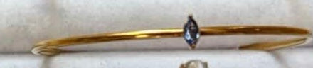 Gold Birth Gem Bracelet