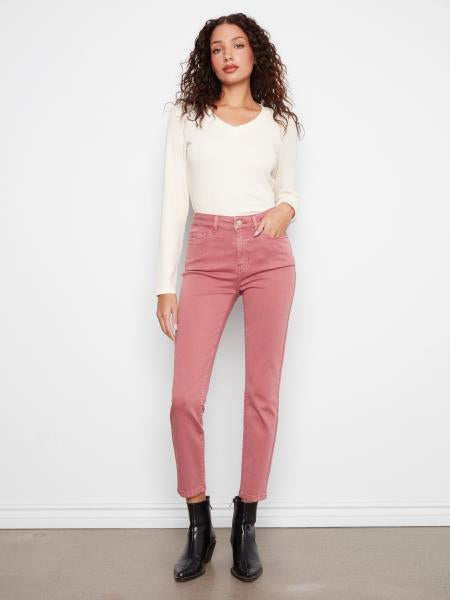Twill Slim Leg 5 Pocket Pant