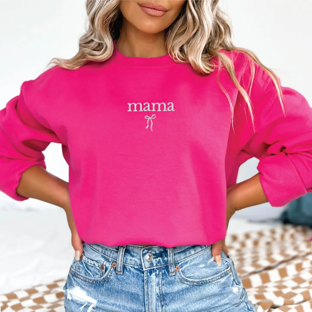 Embroidered Mama Crewneck