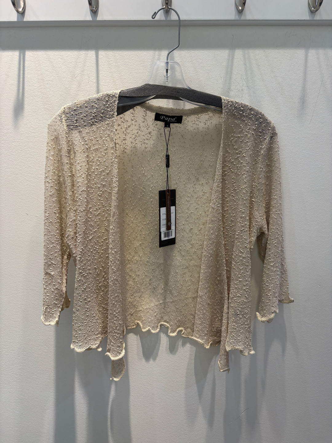 Mesh 3/4 Sleeve Cardigan