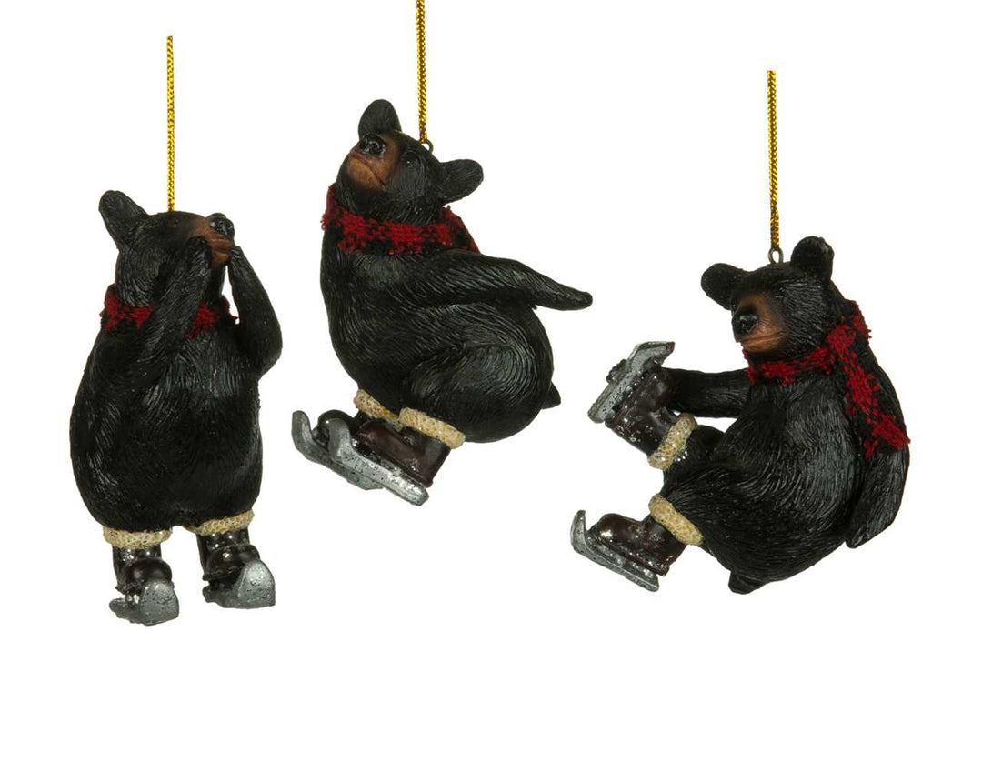 Skating Bear Ornament