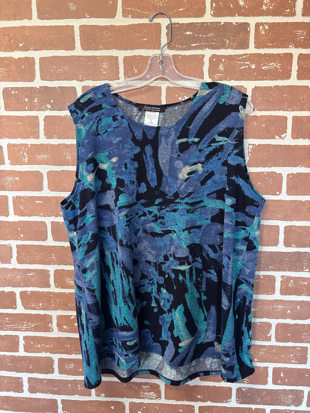 Patterned Sleeveless Top