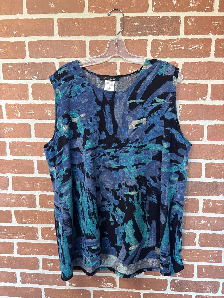 Patterned Sleeveless Top